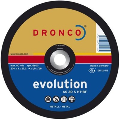 Отрезной диск по мет. Evolution AS30V 180х3х22,23 